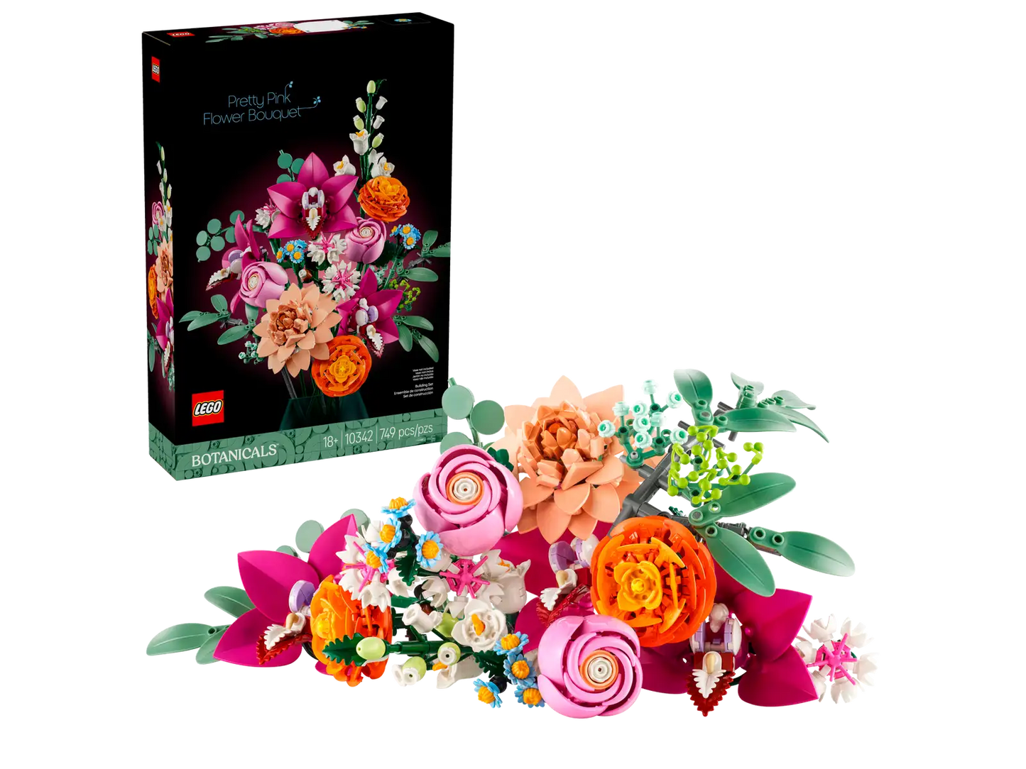 Lego 10342 Botanicals Pretty Pink Flower Bouquet