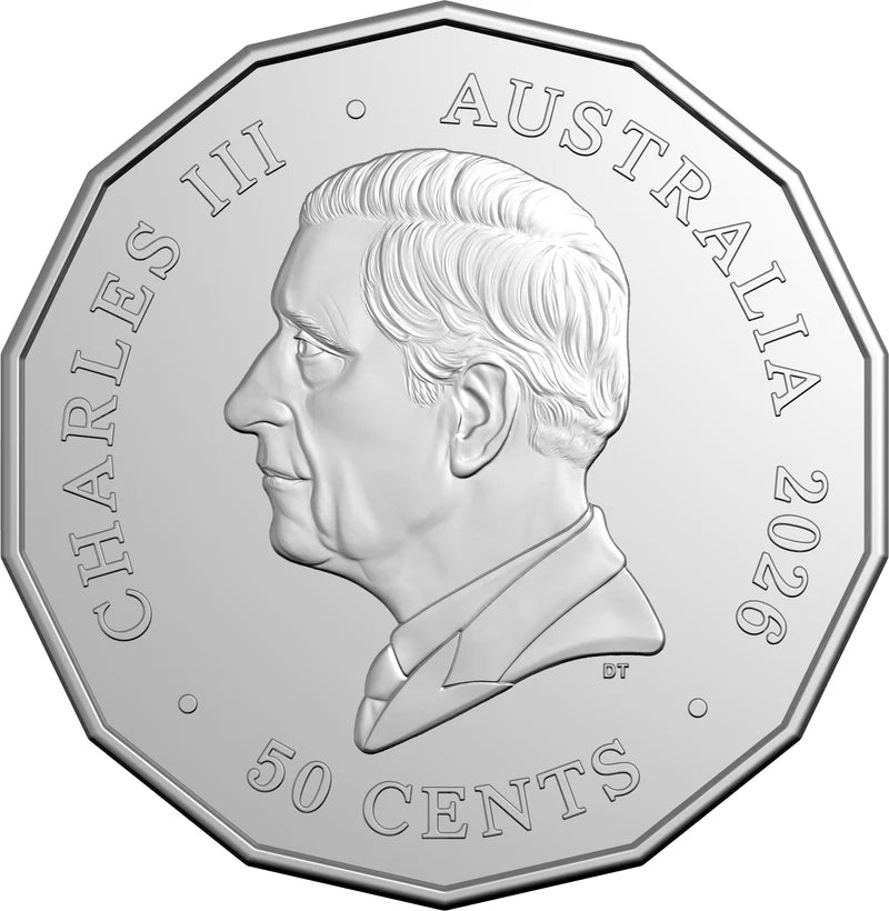 Lunar Series Year Of The Horse 2026 50c Unc. Decagon Coin