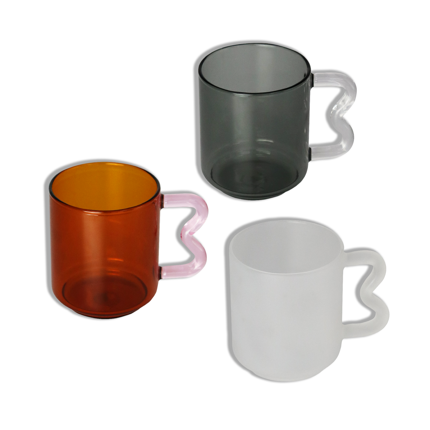 Eloise Glass Cup Frosted White