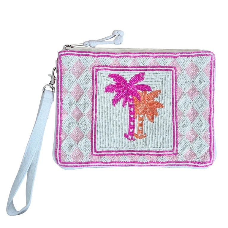 Palm Tree Beaded Bag