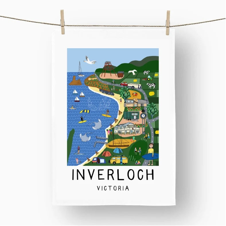Inverloch - Coastal Victoria Tea Towel