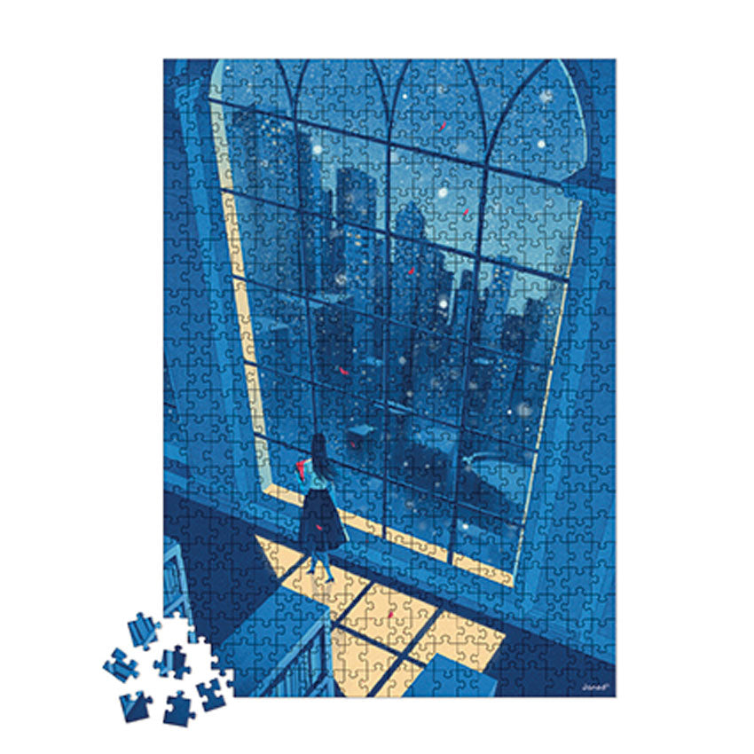 - 500-piece Puzzle - The Blue Night - Suitable For Adults, Teenagers And Children - Made In Europe And Fsc-certified - Ages 8+ - J02510