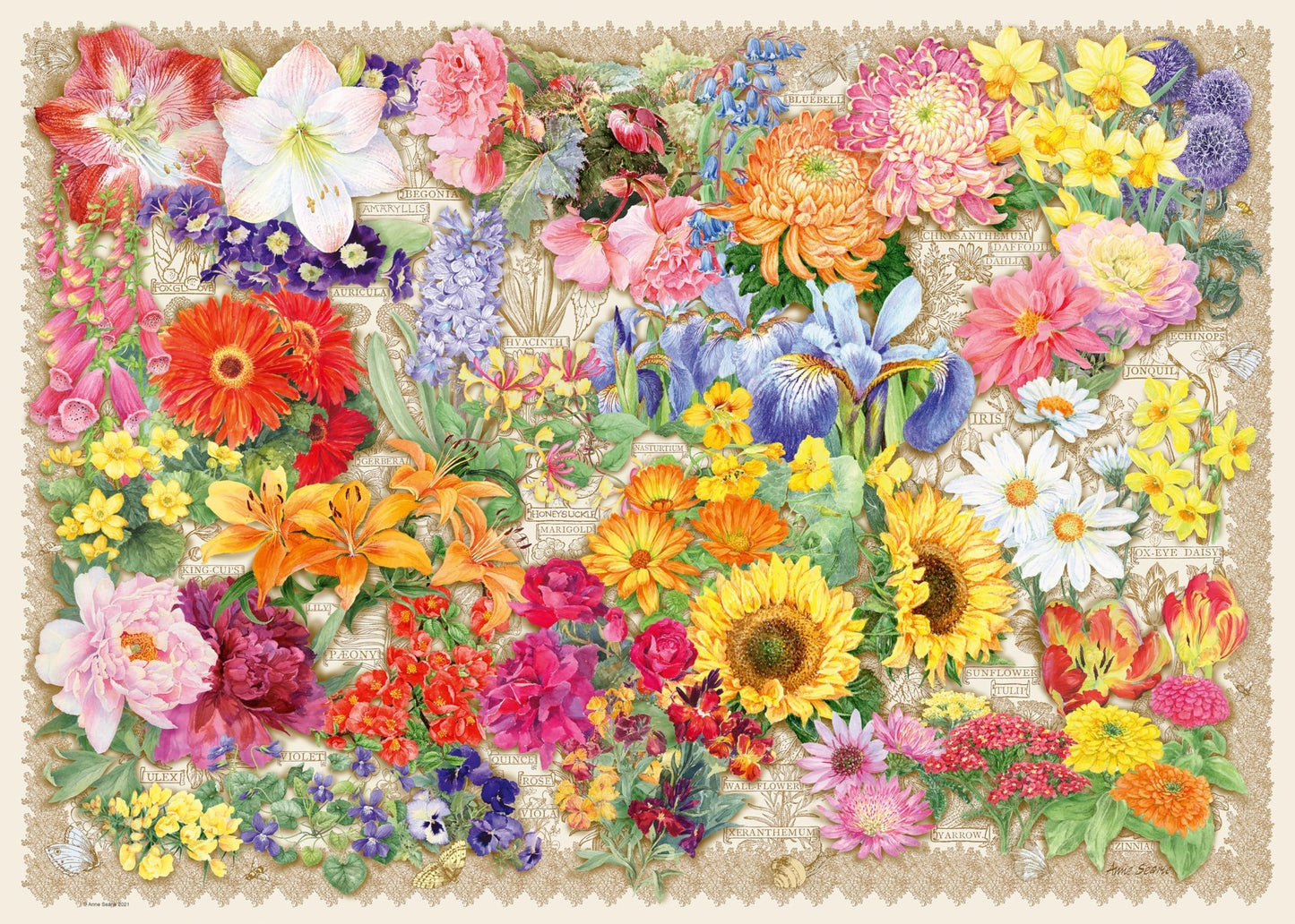 Puzzle 1000pc Blooming Beautiful