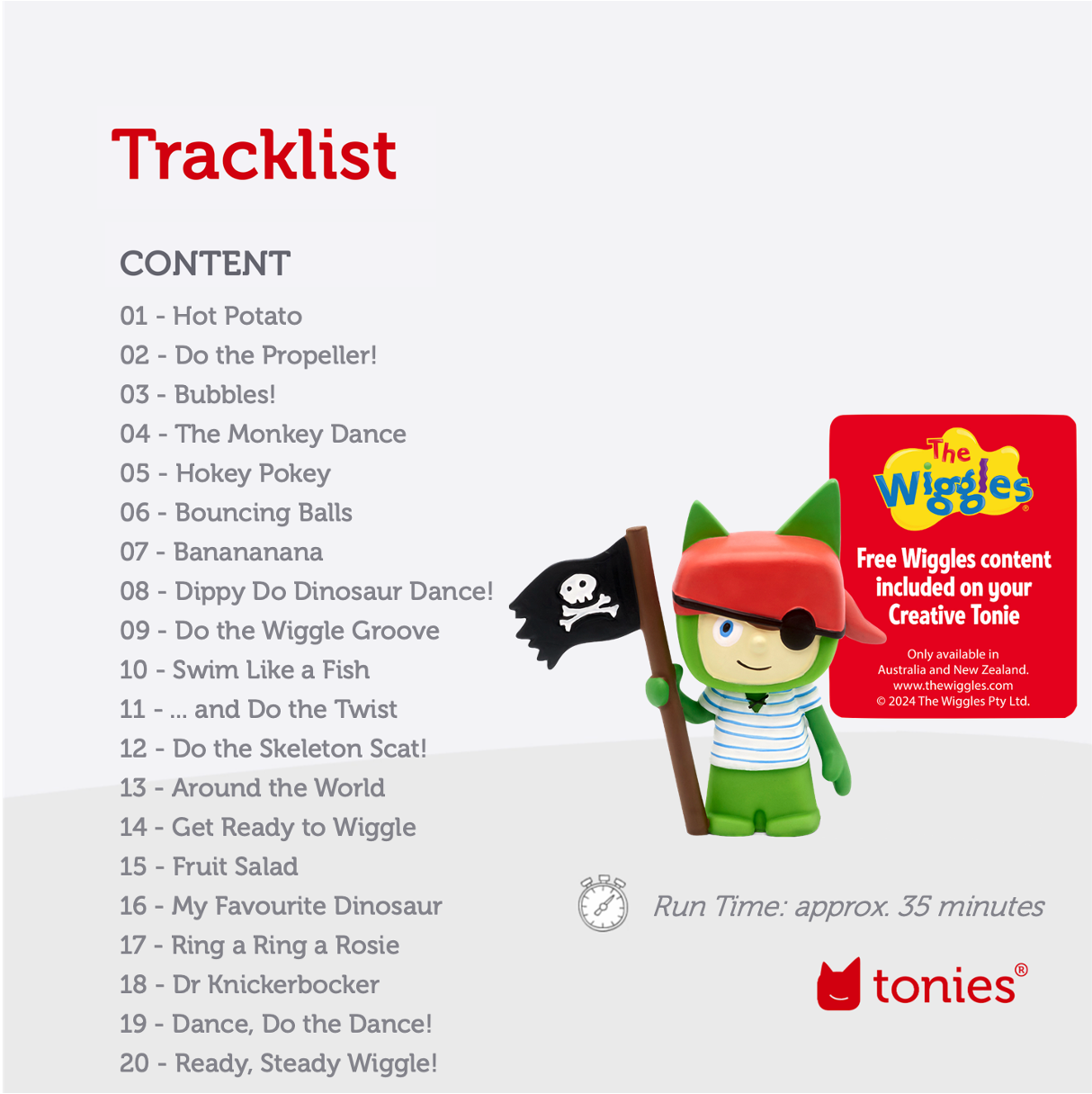 Creative Tonie X The Wiggles - Pirate Tonie Audio Character