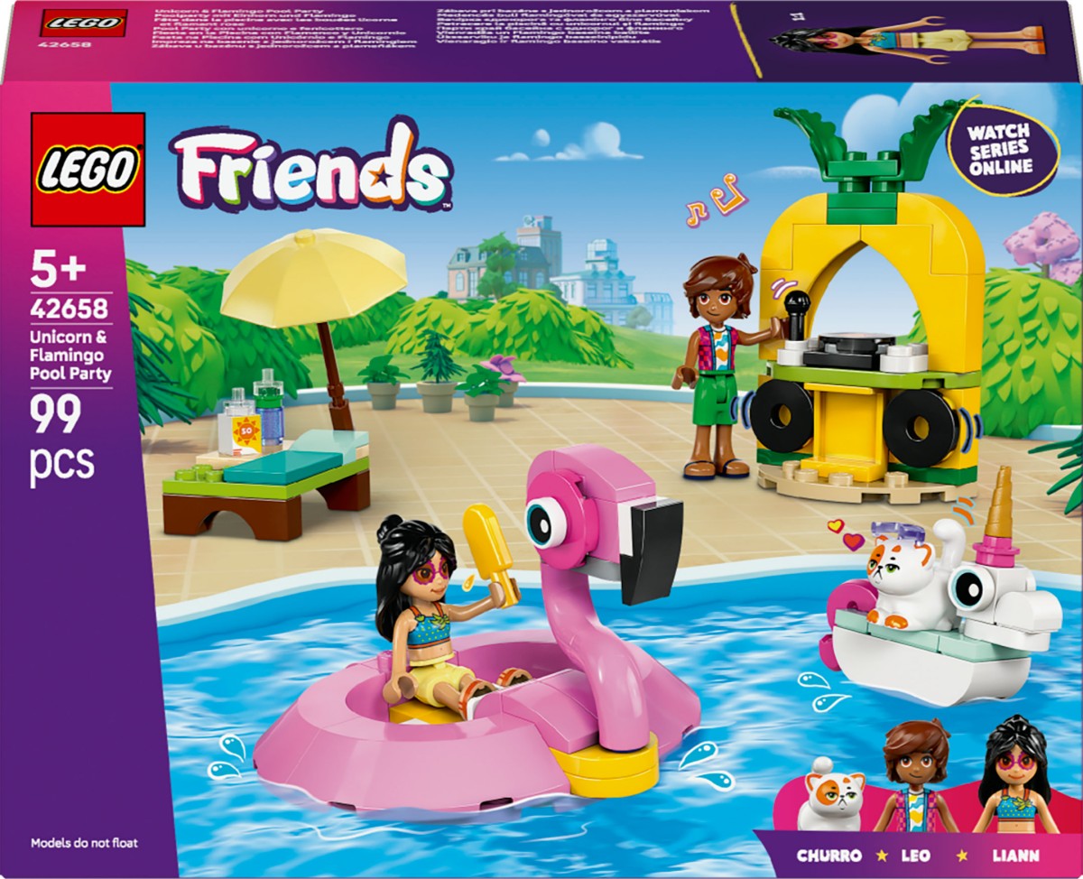 Lego Friends Unicorn & Flamingo Pool Party 42658 5+