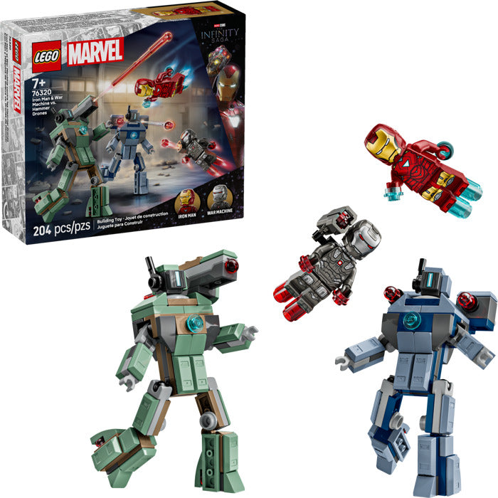 Lego Marvel 76320 Iron Man & War Machine Vs Hammer Drones