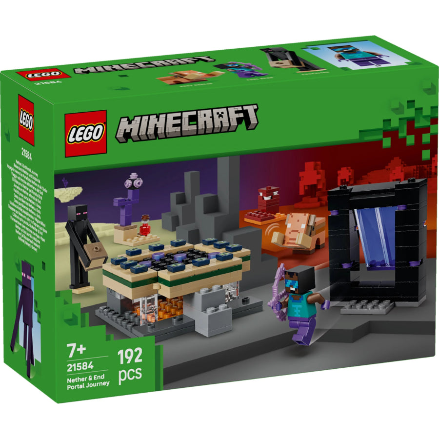 Lego Minecraft Nether & End Portal Journey 21584 Age 7+