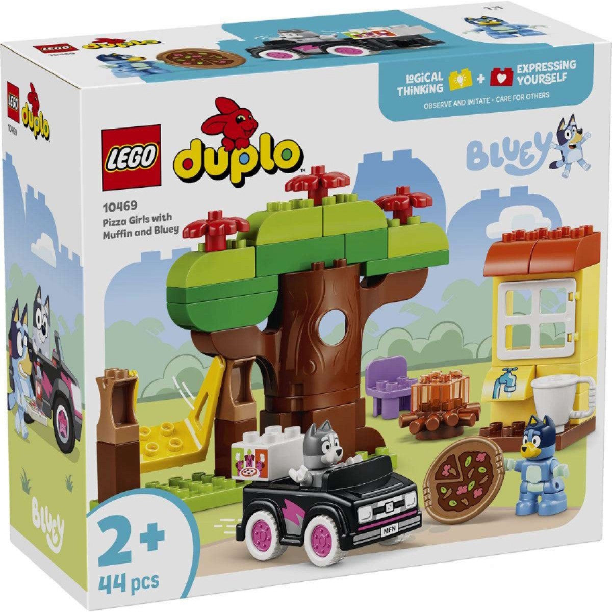 Lego Duplo 10469 Bluey Pizza Girls With Muffin And Bluey