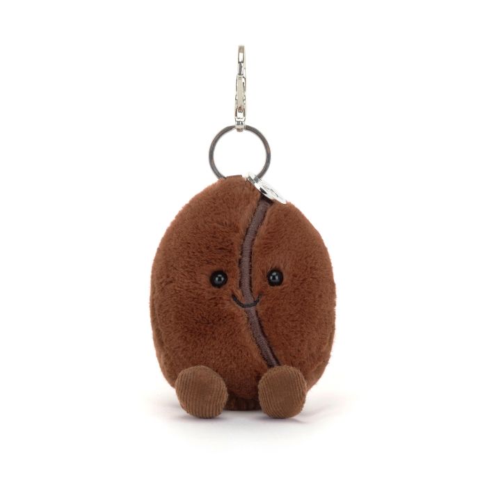 Jellycat Amuseables Coffee Bean Bag Charm Bnwt Soft Plushie Keychain