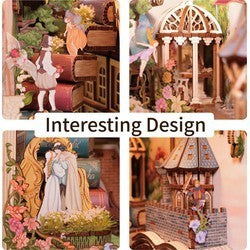 Tonecheer 3d Book Nook Kit: Shakespeare's Verse 212pcs