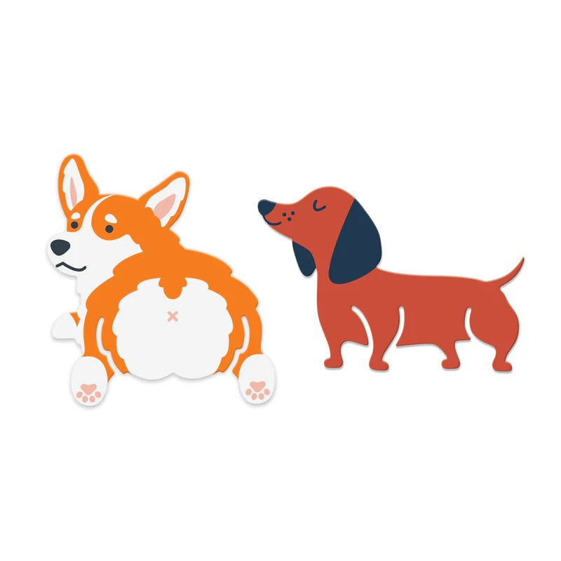 Short Tale Dog Bookmarks Set Of 2