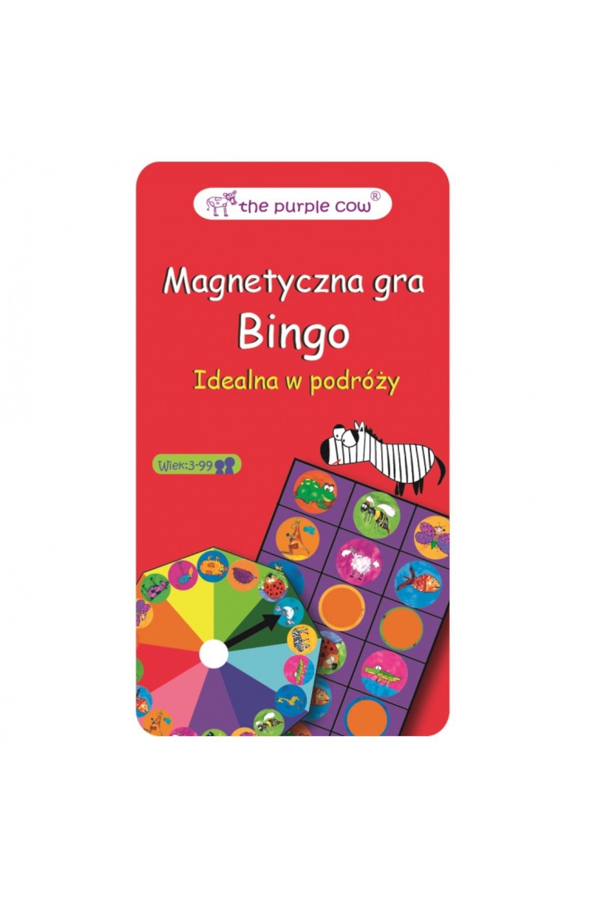 The Purple Cow Magentic Bingo Game - Car Games Airplane Games And Quiet Games