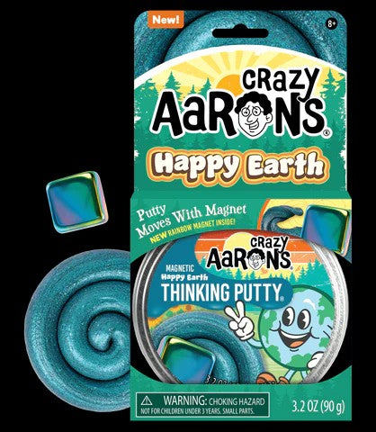 Crazy Aaron's Magnetic Storms Happy Earth Thinking Putty