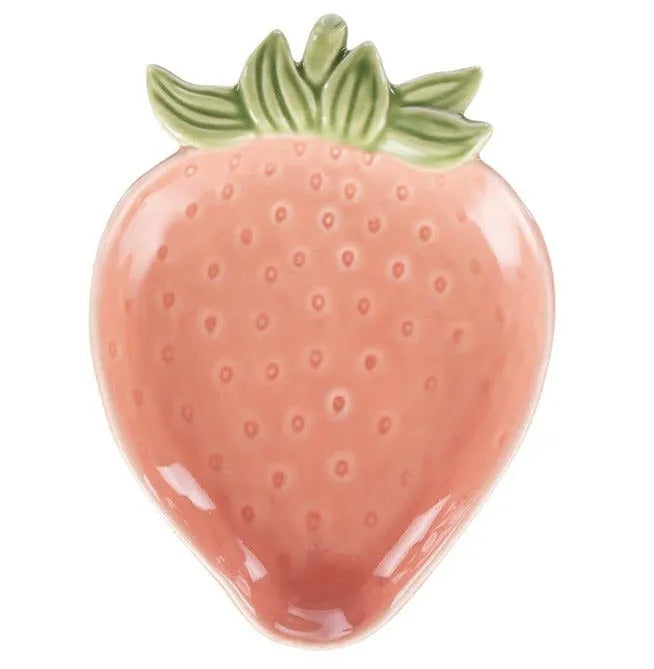 Anniston Strawberry Plate Pink 13cm X 15.3cm
