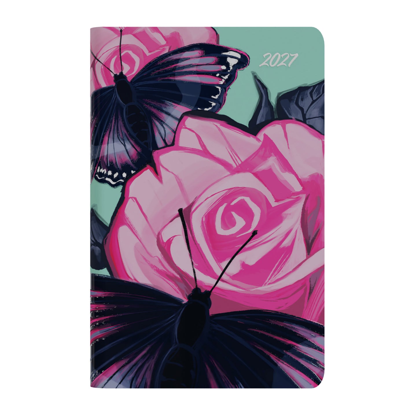 Diary 2027 Collins Pocket Wtv Rose Butterfly Bloom