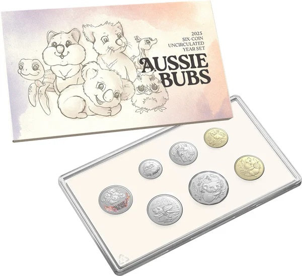 Coin 11634 Aussie Baby Animals 2025 Six Coin Uncirculated Tear Set