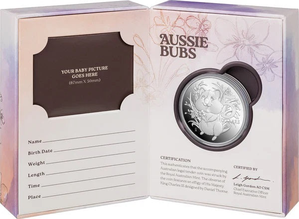 Coin 11883 Aussie Baby Coin $5 2025 1oz Fine Silver Proof