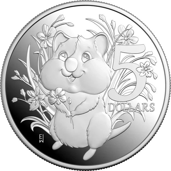 Coin 11883 Aussie Baby Coin $5 2025 1oz Fine Silver Proof