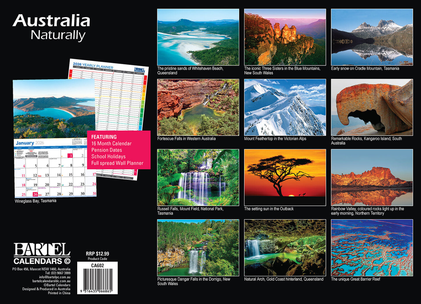 Calendar 2026 National Parks Of Aust 335x242mm