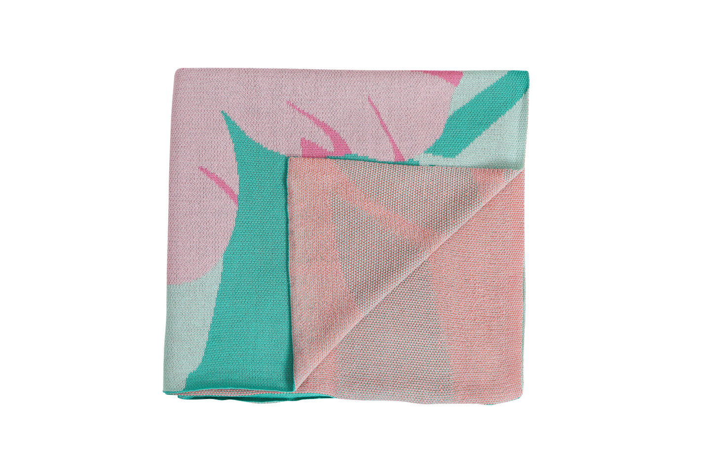 Throw Cotton Knit - Hibiscus