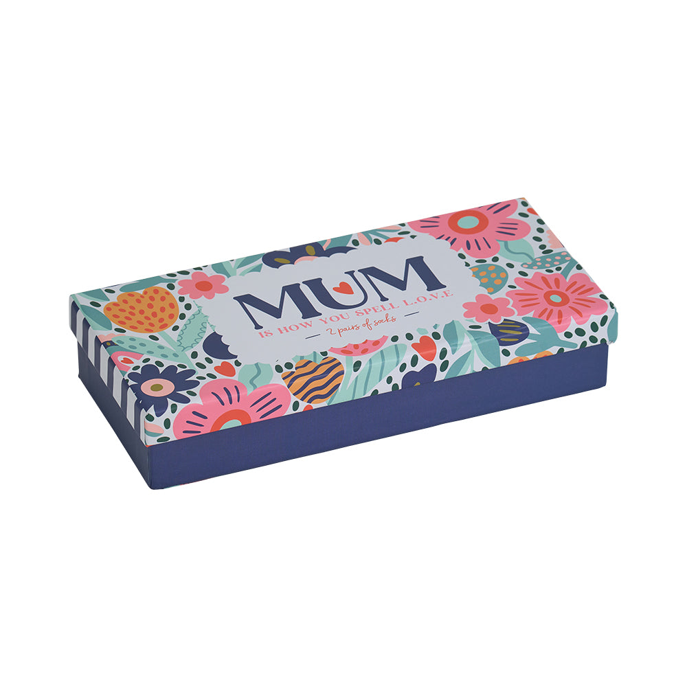 Socks - Mum Love Gift Boxed 2pc
