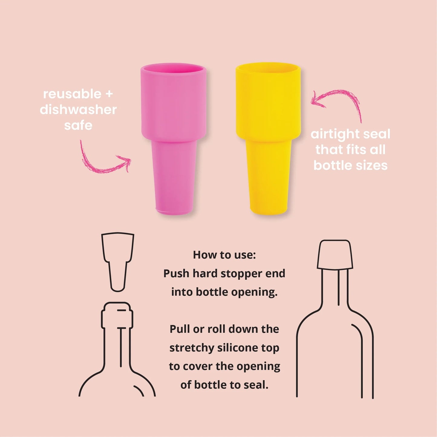 Silicork Wine Stopper Pack Of 2