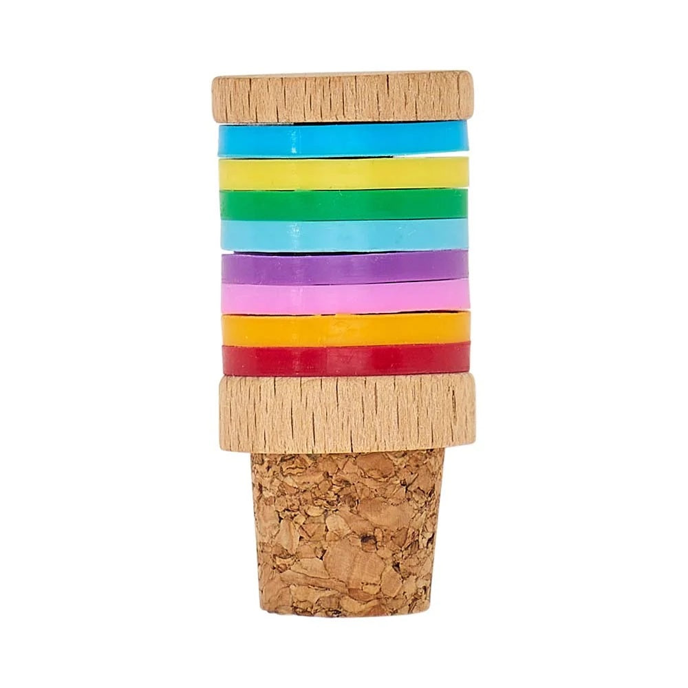 Sili Marker 8 Pc Cork Bottle Stopper