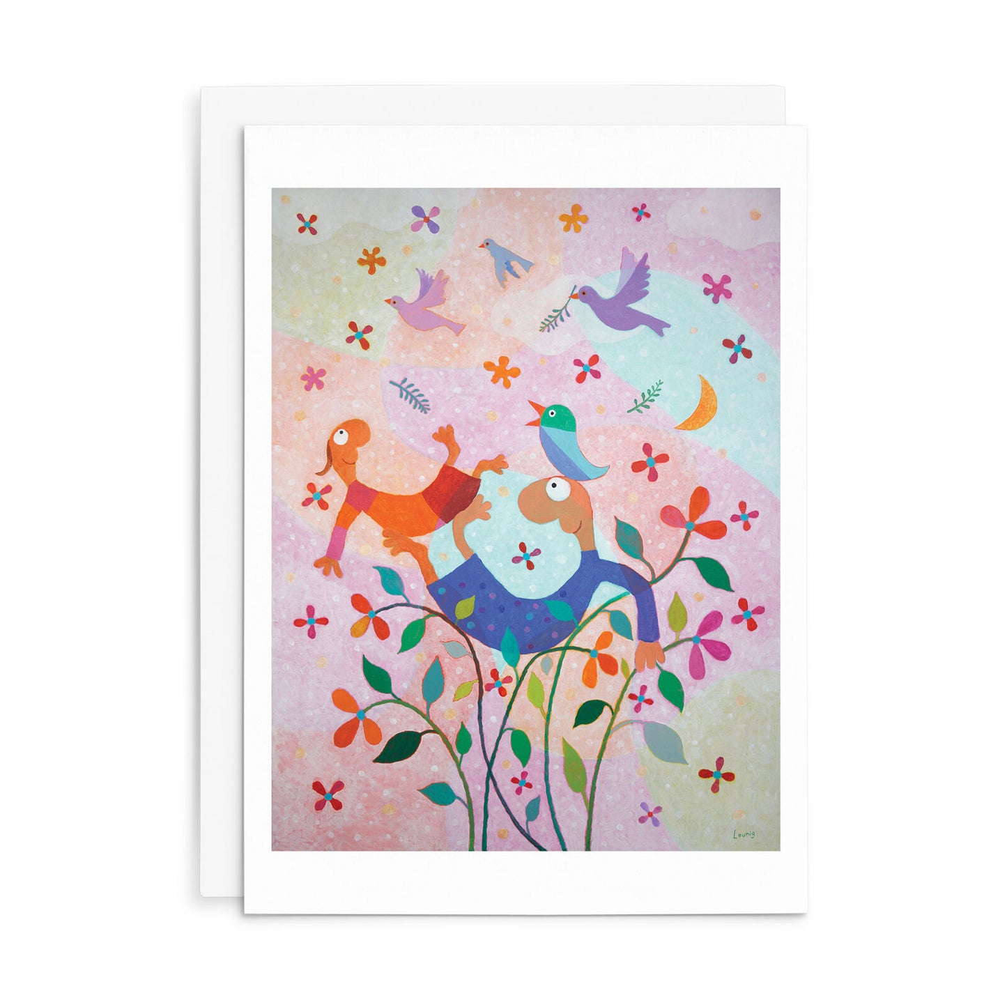 Leunig All Occasions Greeting Card - Enchanted Garden