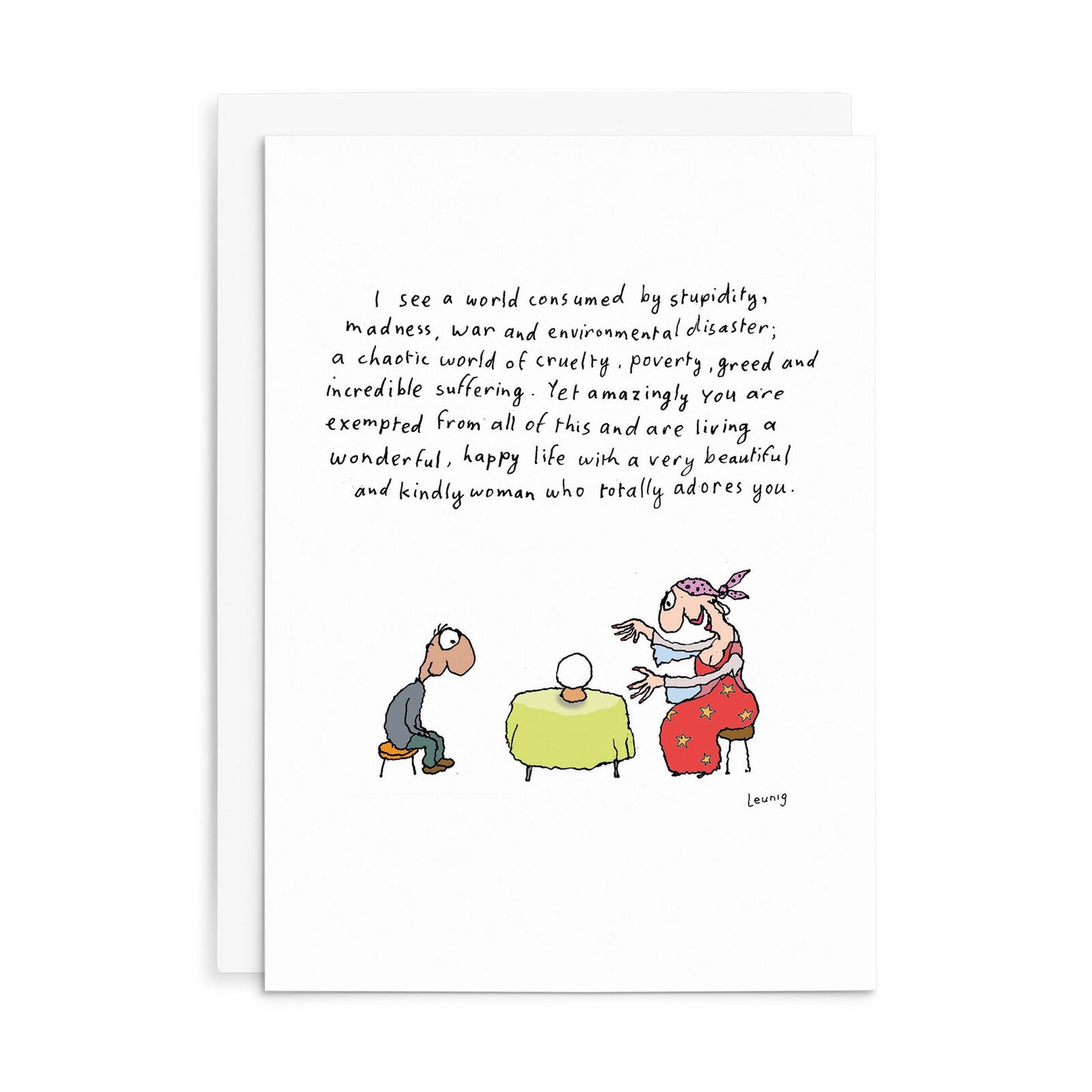 Leunig All Occasions Greeting Card - Fortune Teller