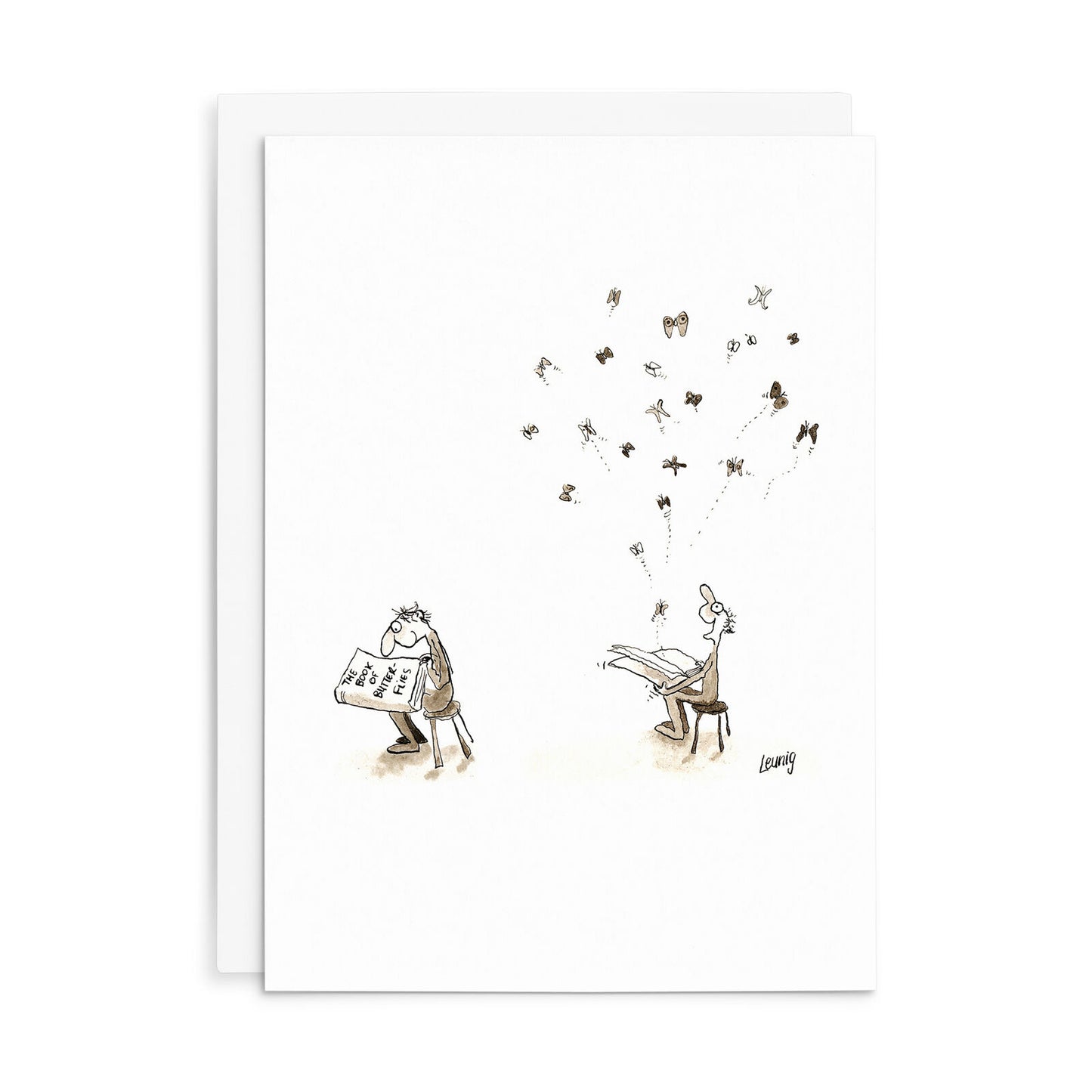 Leunig All Occasions Greeting Card - The Book Of Butterflies
