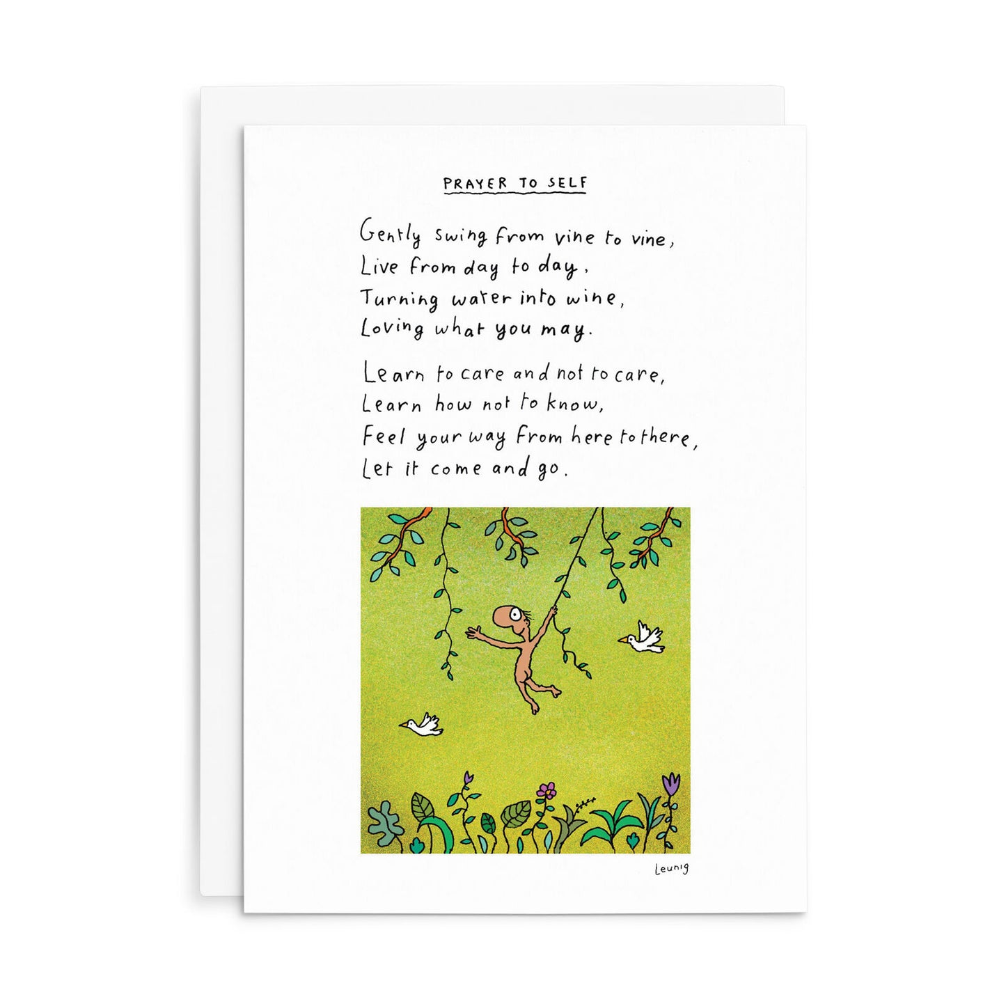 Leunig All Occasions Greeting Card - Prayer To Self