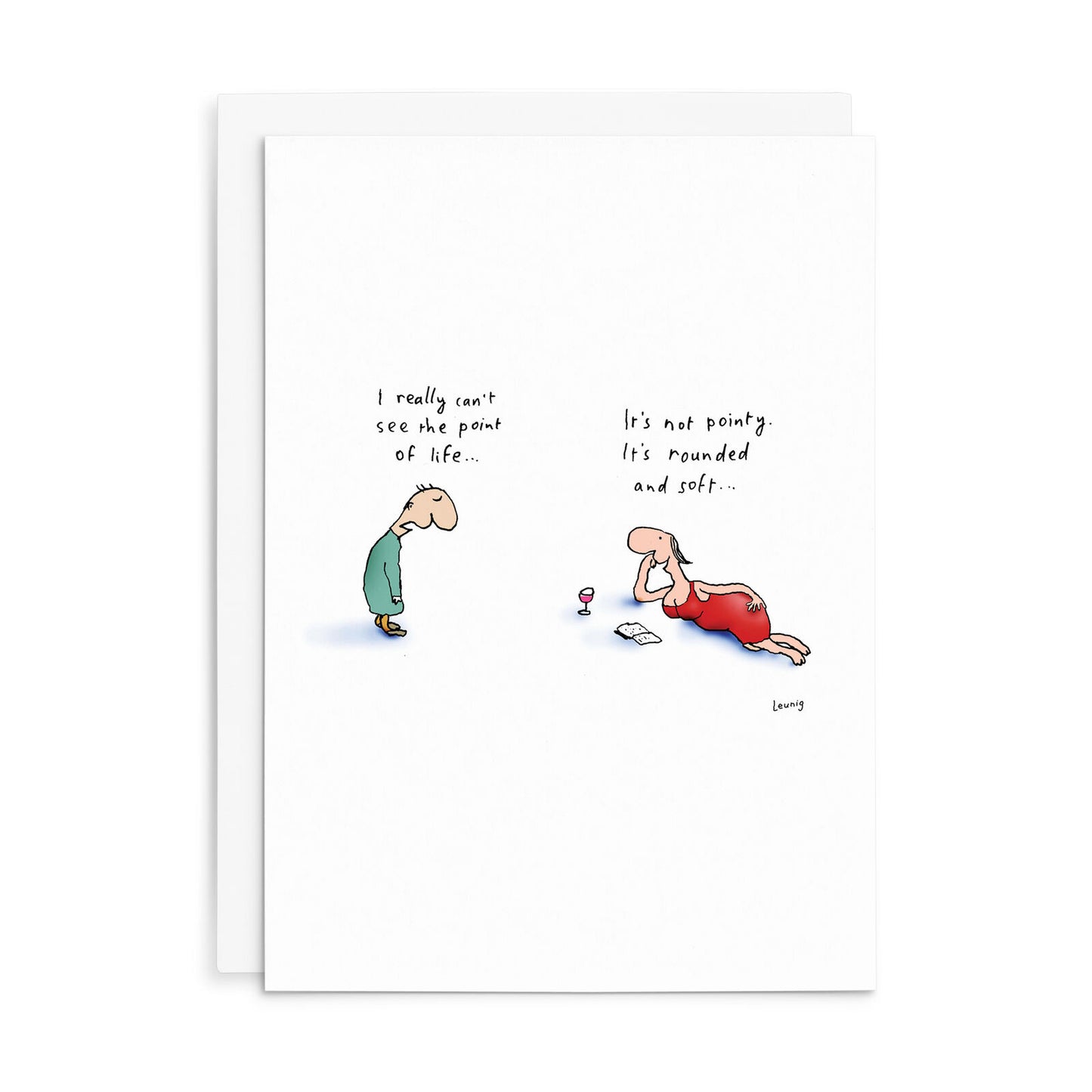 Leunig All Occasions Greeting Card - The Point Of Life