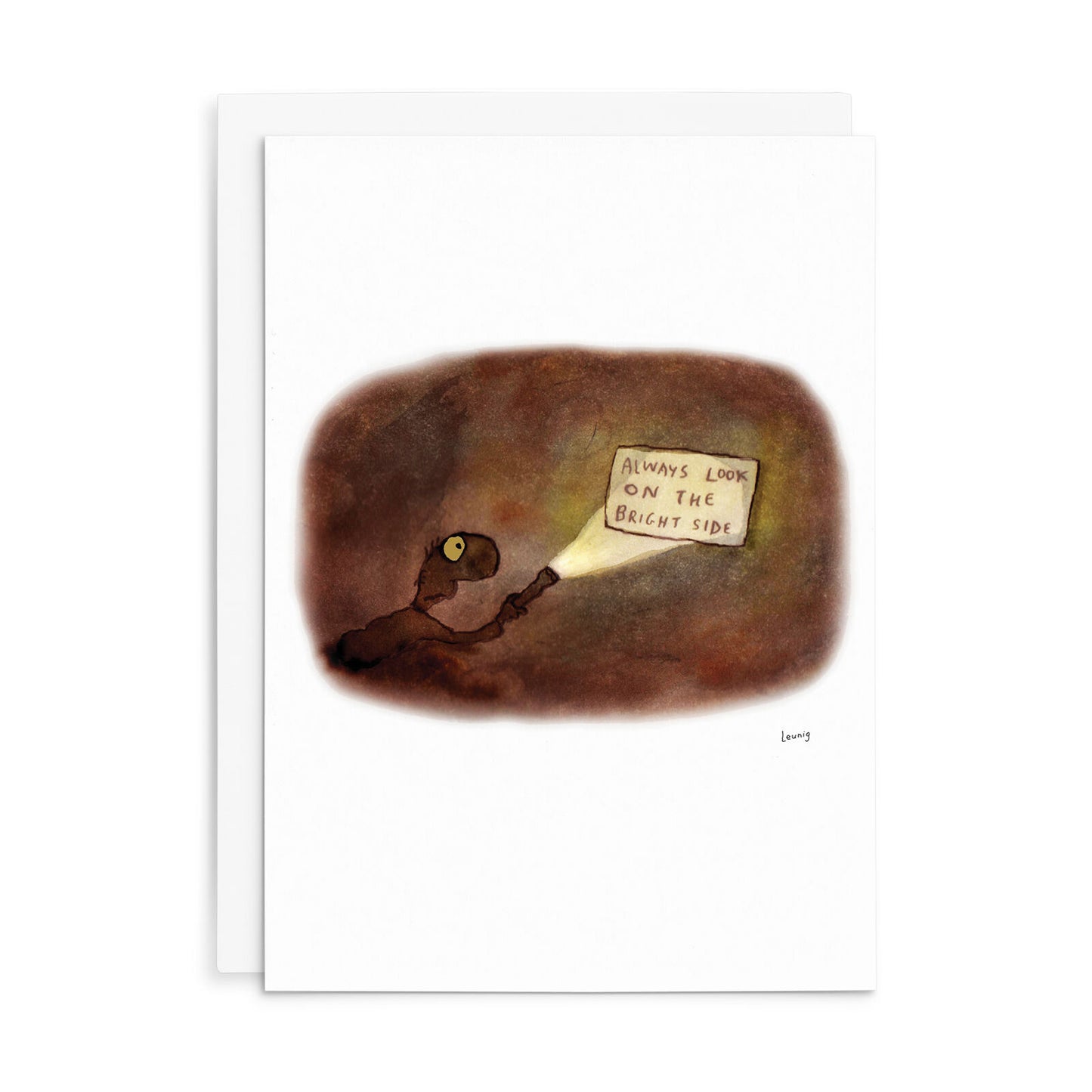 Leunig All Occasions Greeting Card - Always Look On The Brightside