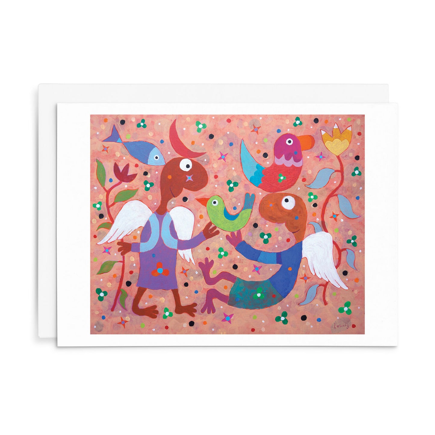 Leunig All Occasions Greeting Card - Two Angels