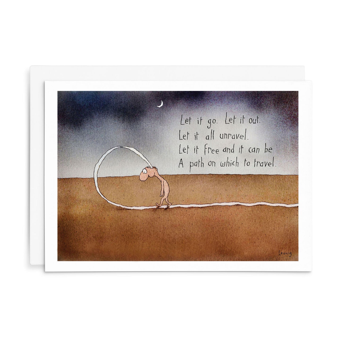 Leunig All Occasions Greeting Card - Let It Go