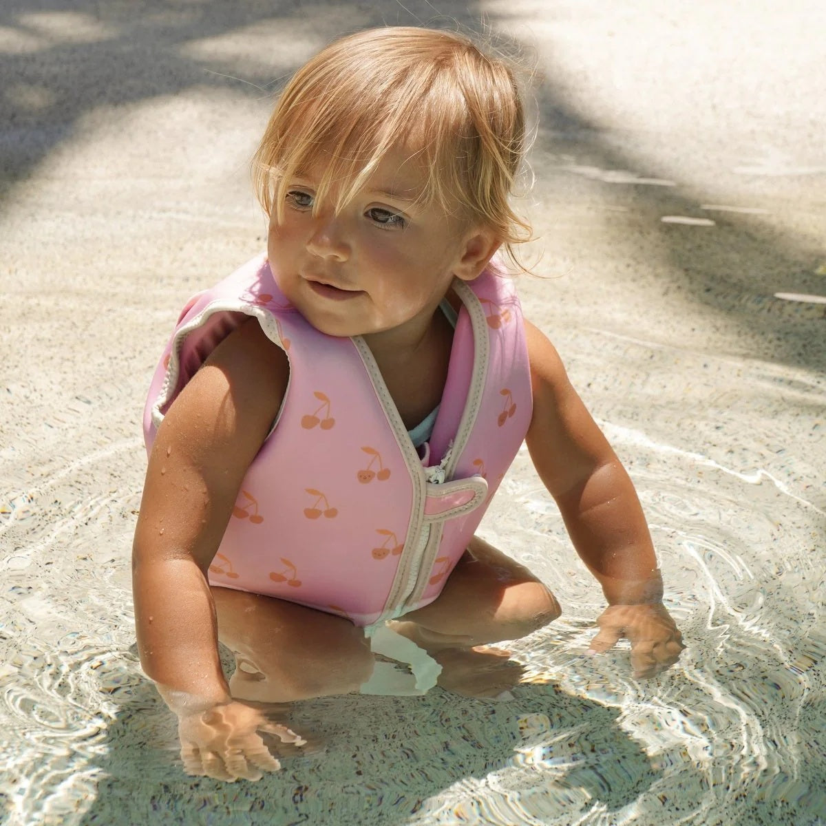 Sunnylife Kids Swim Vest 1-2 Cotton Candy Cherry