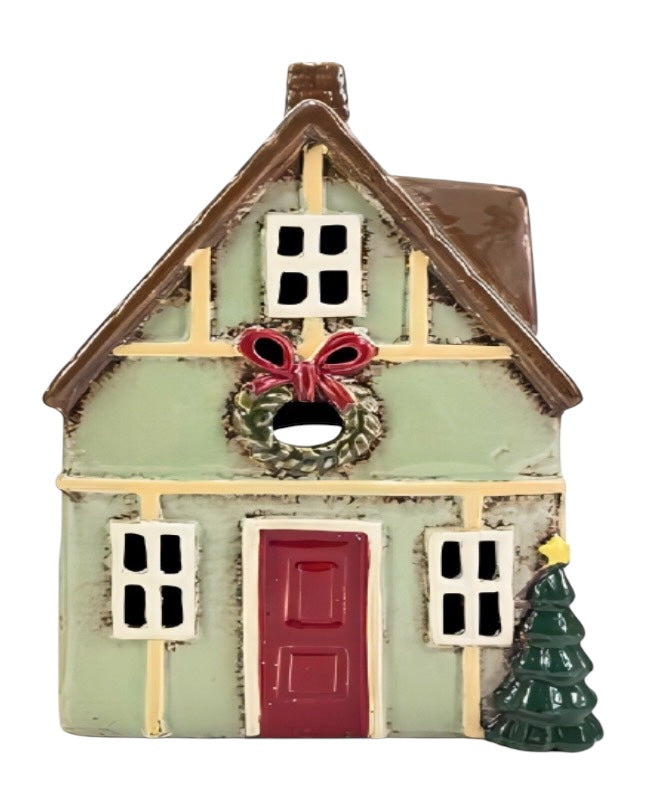 Xmas Green House Tealight