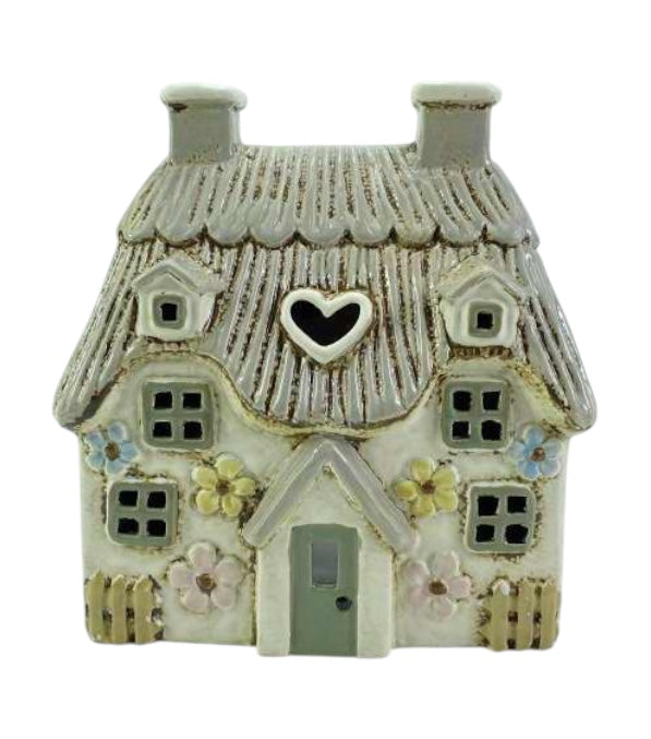 Daisy Thatched House Tealight