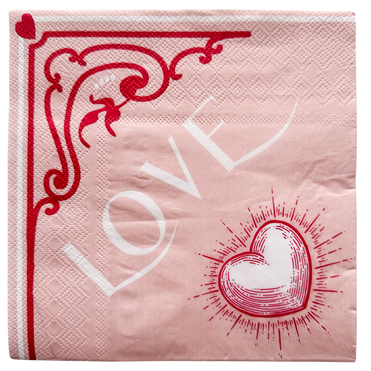 Love Napkins Red 33x33cm