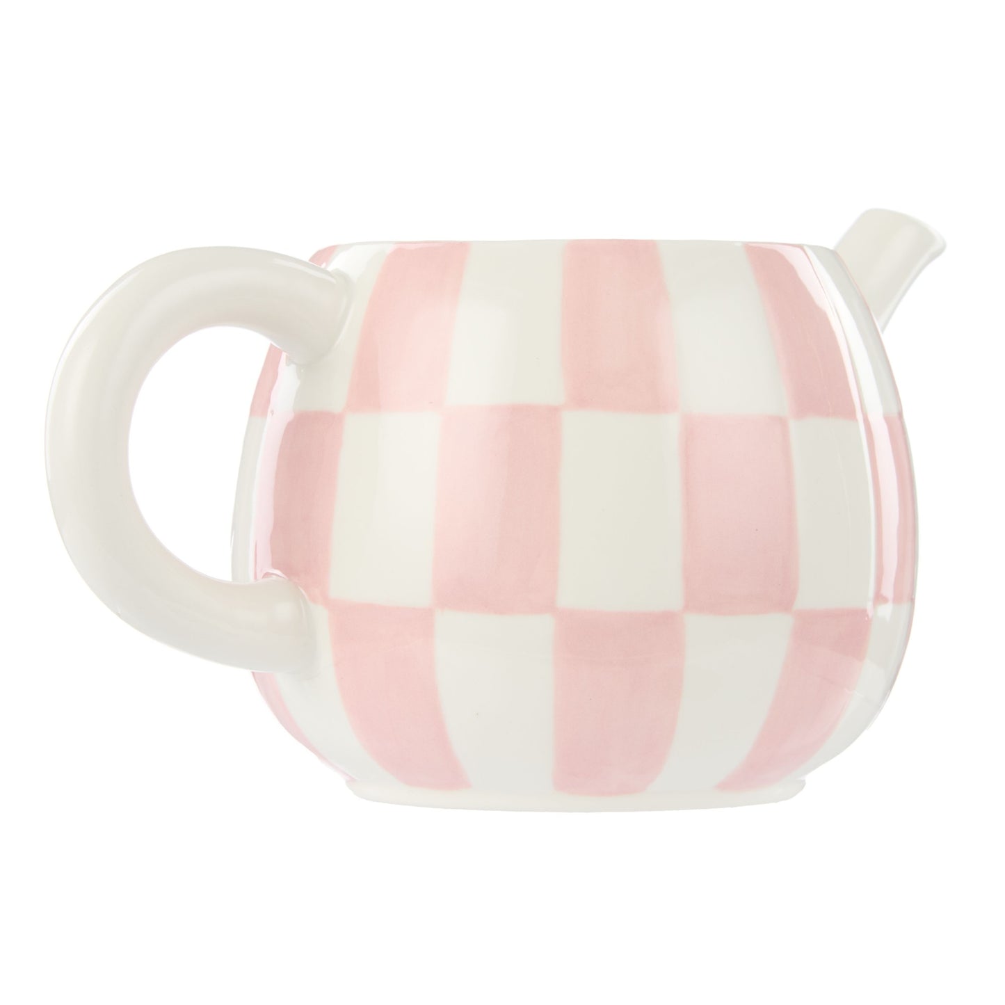 Emporium Check 700ml Teapot Pink/green