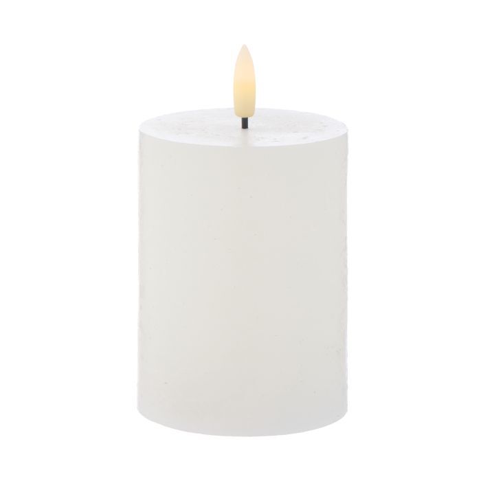 Hughe Led Flickering Candle 10cm White