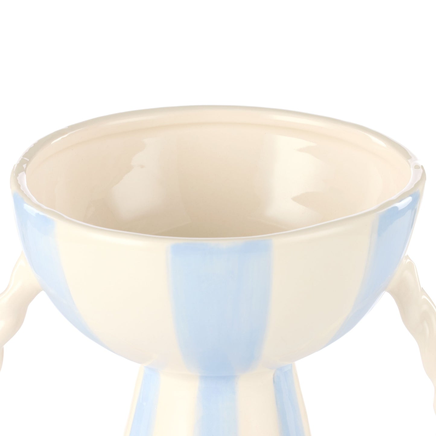 Emporium Lulu Coil Stripe Vase Blue