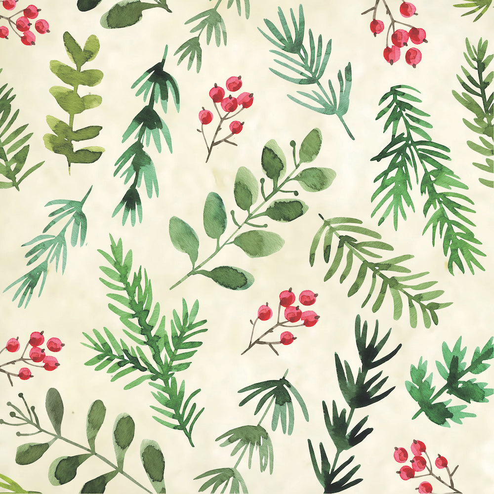 Festive Pattern 10 Boxed Charity Christmas Cards - Rspca