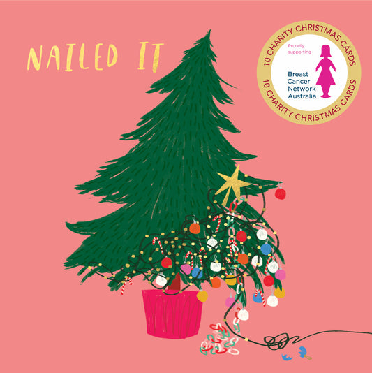 Nailed It 10 Boxed Charity Christmas Cards - Breast Cancer Network