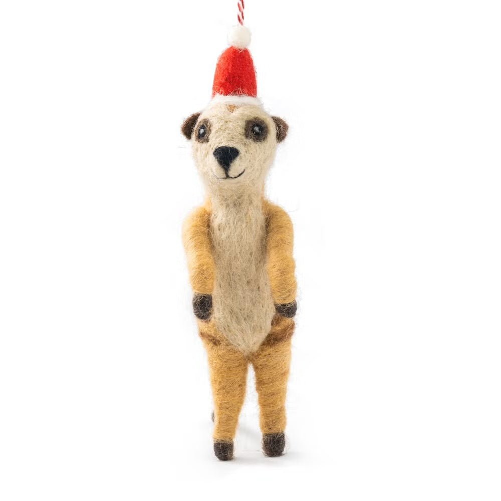Christmas Decoration - Felt Meerkat Misha