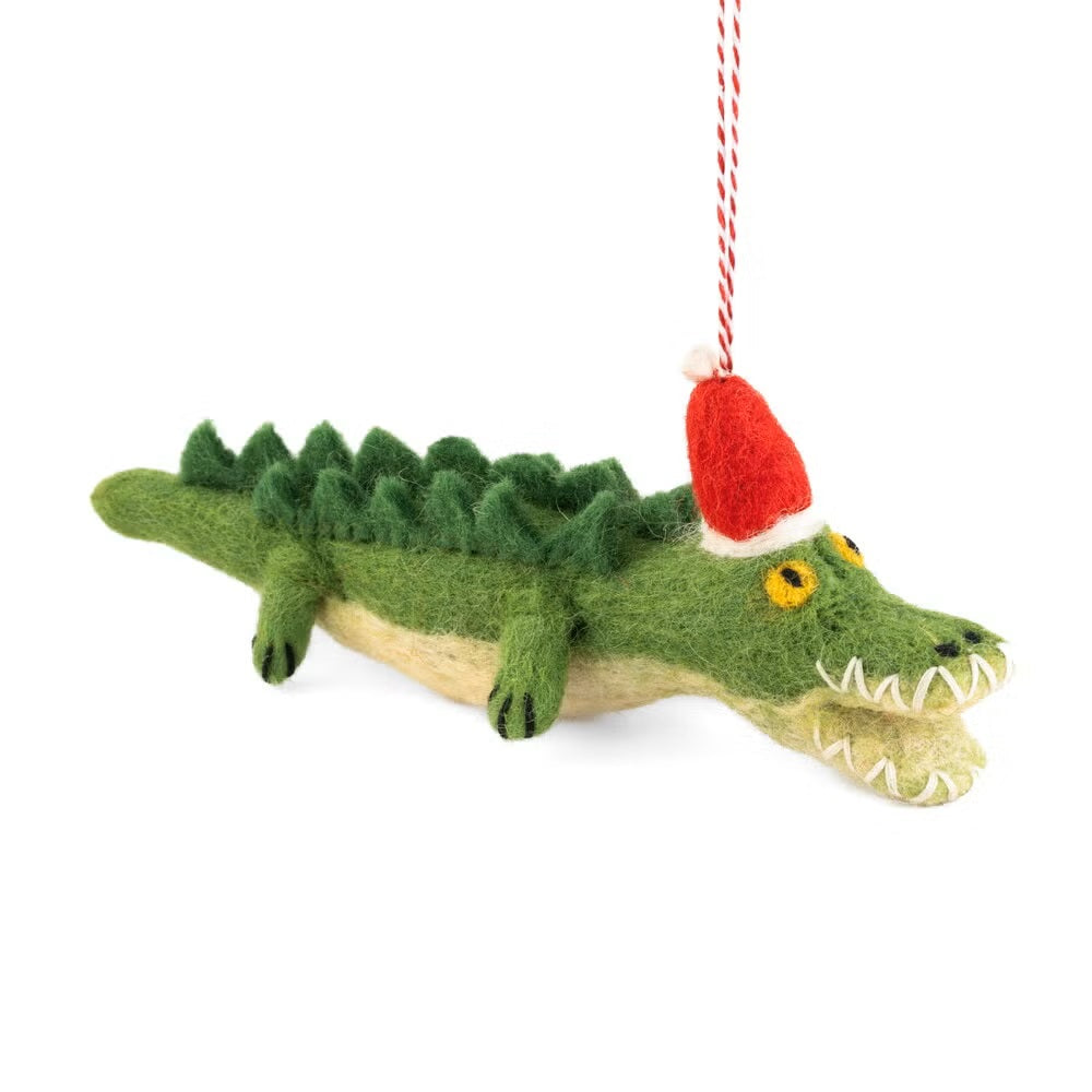 Christmas Decoration - Felt Crocodile