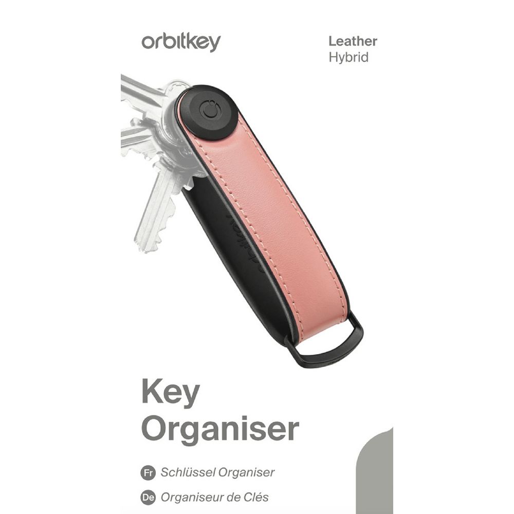 Orbitkey Organiser Hybrid Leather Pastel Pink