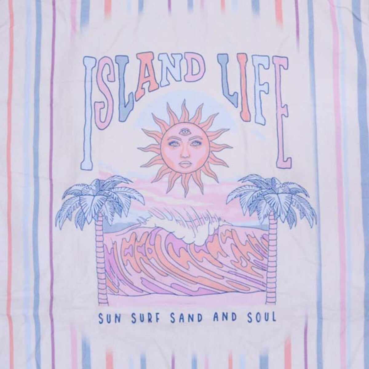 Adult Poncho Towel Wi/ Bag - Island