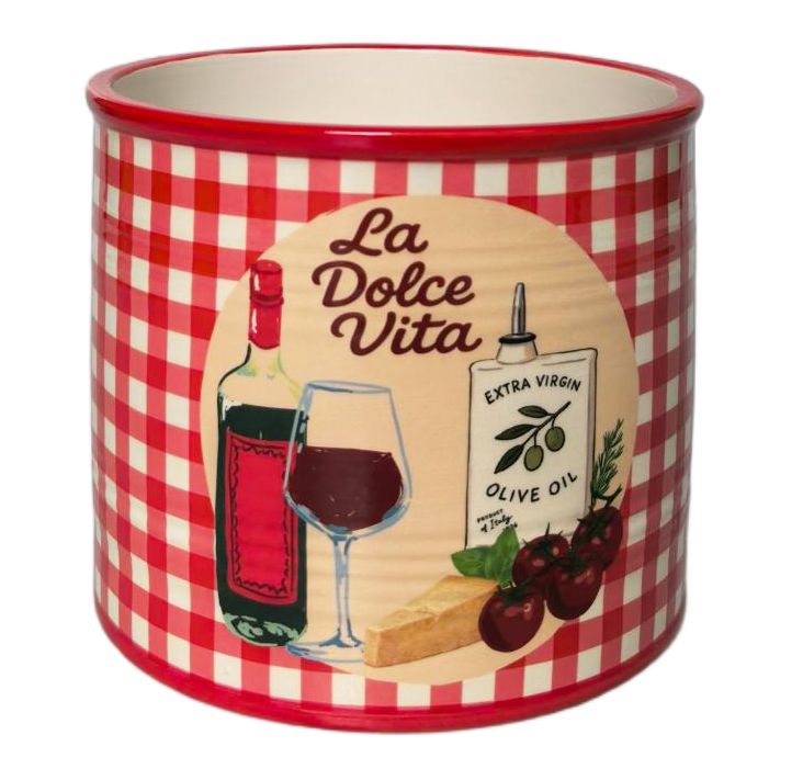 La Dolce Vita Planter Red 12cm
