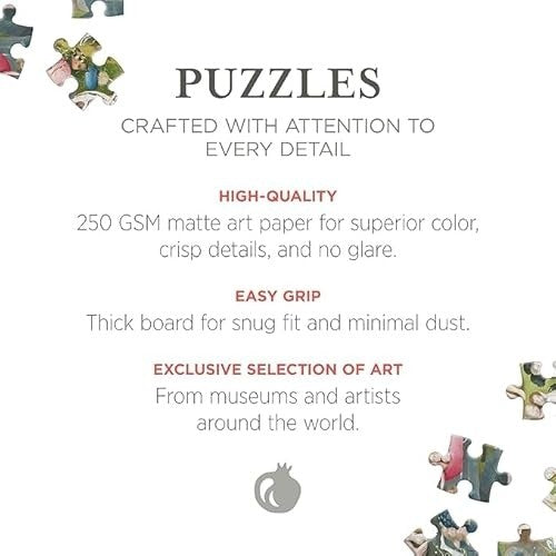 Pomegranate 500-piece Circular Jigsaw Puzzle (floral Compass)